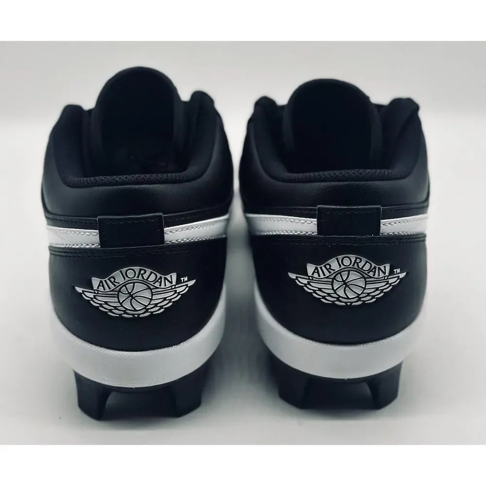 NEW Nike Air Jordan 1 Retro MCS Low Black White Cleats CJ8524-001 Men’s Sz Multi